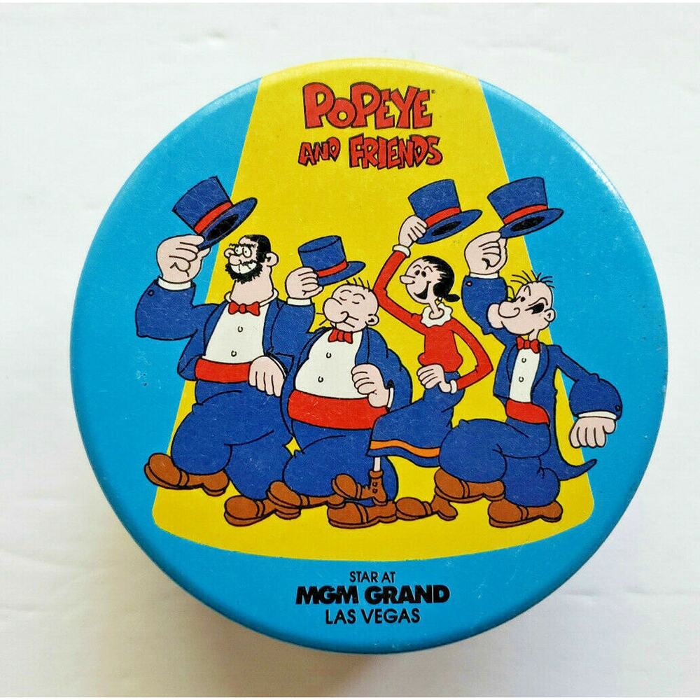 1993 MGM Grand Hotel Popeye and Friends Small Tin Brand New‎ U156
